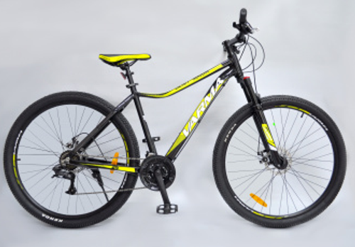 Вело 29" VARMA BENIT 960DA р.19 черный-жёлтый 21 ск., ал.