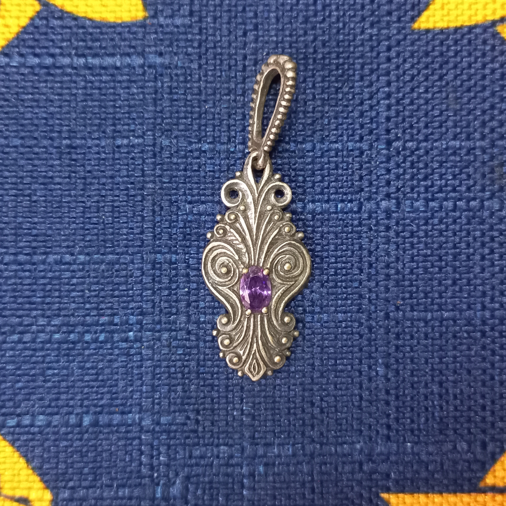 Подвеска. Проросток Жизни с камнем.