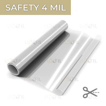 Пленка защитная бронированная SAFETY 4 MIL LUXFIL, 0,91x30м. (на отрез)