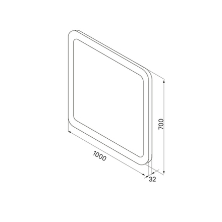 Зеркало IDDIS Edifice, 100 см, ID, ЗЛП109