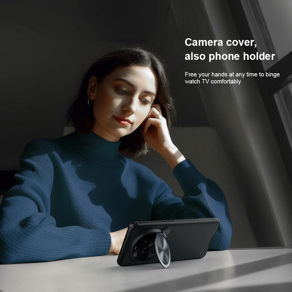 Чехол от Nillkin с металлической откидной крышкой для камеры на OPPO Find X6 Pro, серия CamShield Prop Case