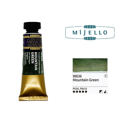 Акварель Mijello Granulation 15 мл. W836 [C] Mountain Green