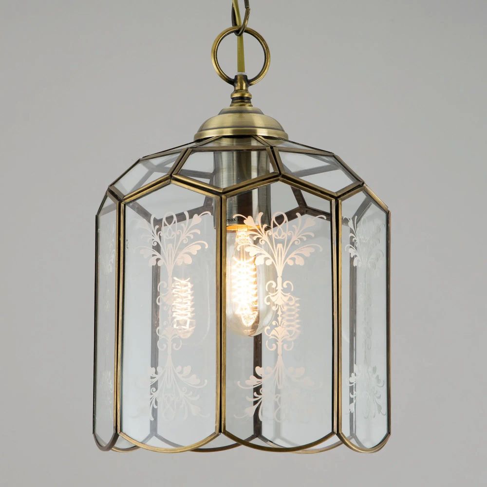 Citilux Витра-2 CL442210 Подвесной светильник витражный Бронза