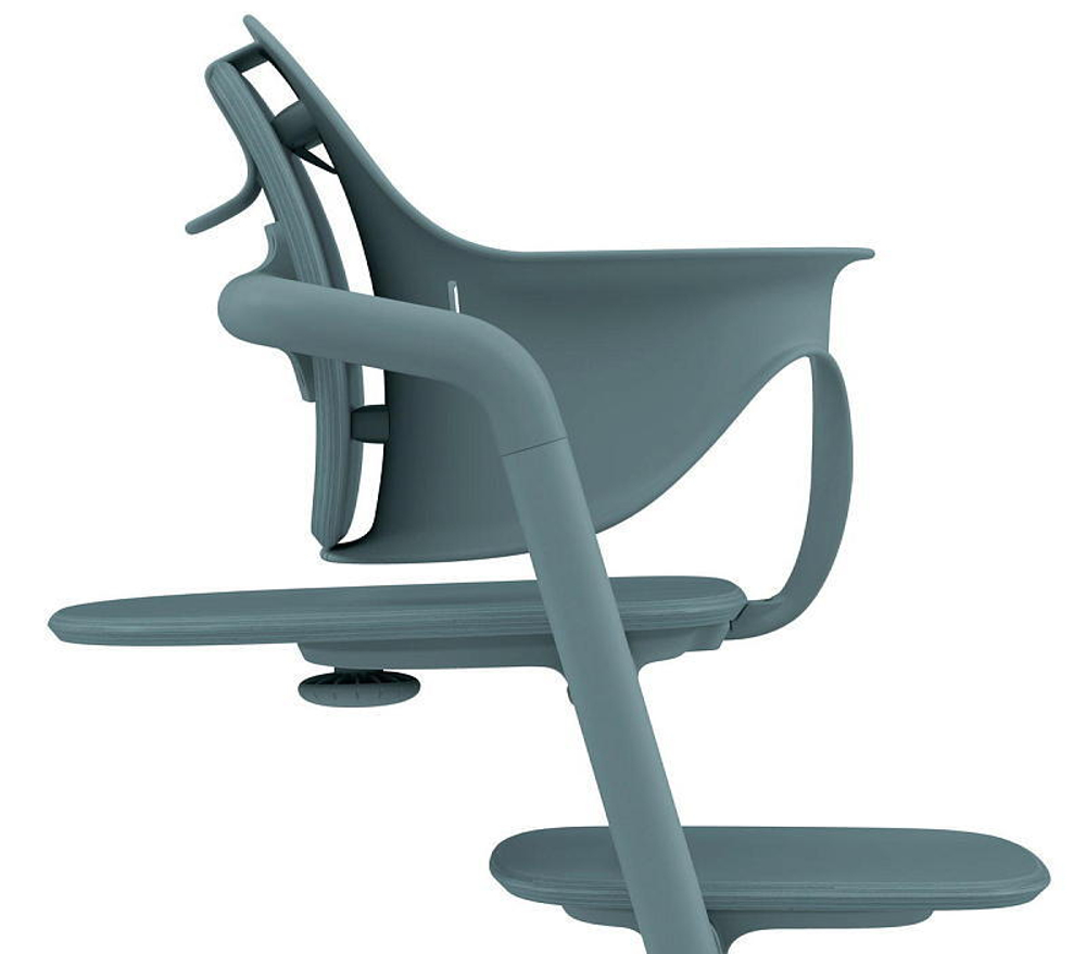 Стульчик для кормления Cybex Lemo 4 в 1 с мягкими чехлами Comfort Inlay Stone Blue/Pearl Pink