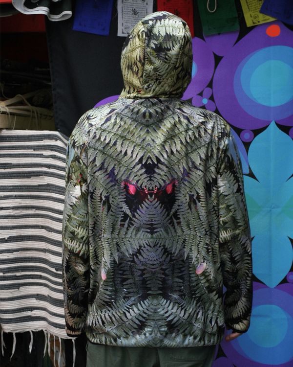 Худи Папоротники зеленый - фото 6