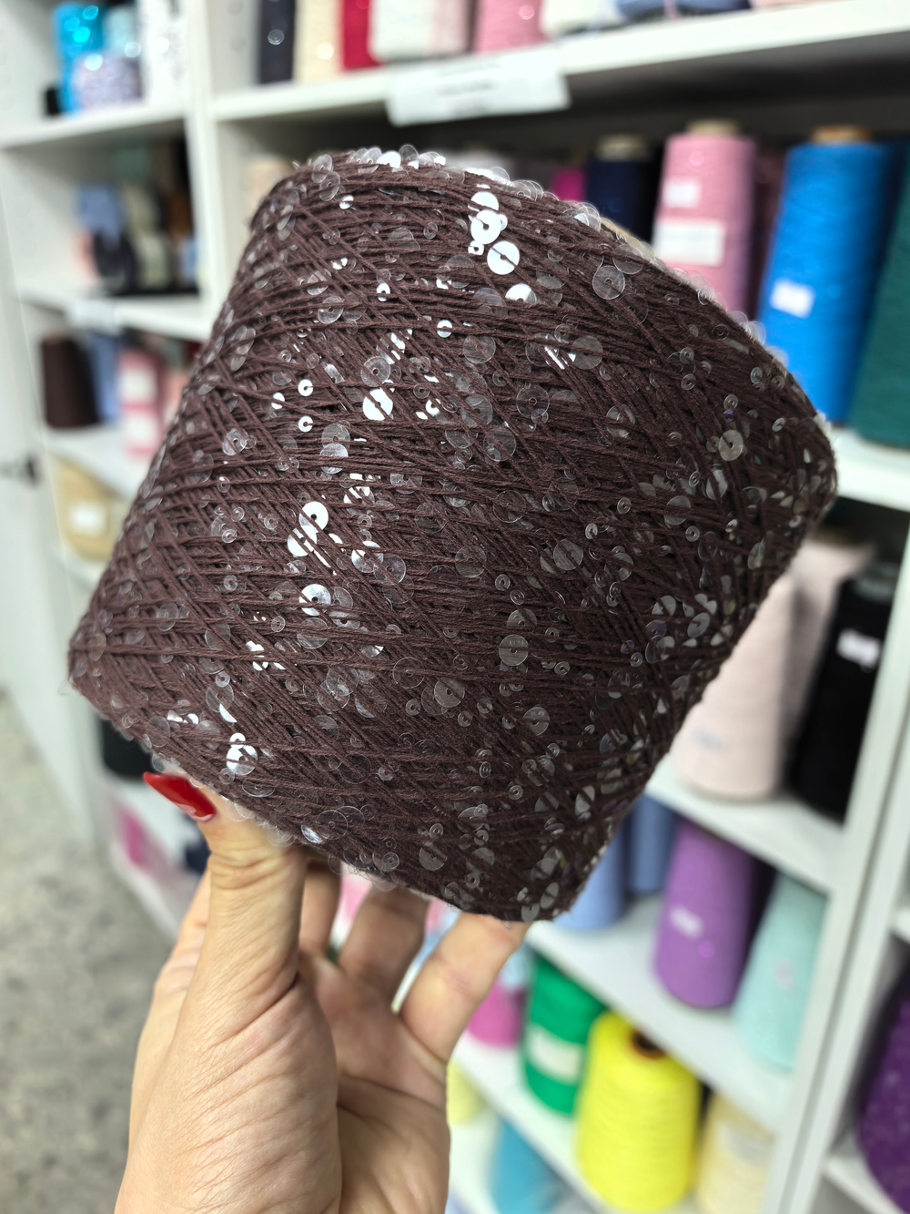 Рандомный цвет, пайетки 3+6 копия Lustrosa (китайский аналог)