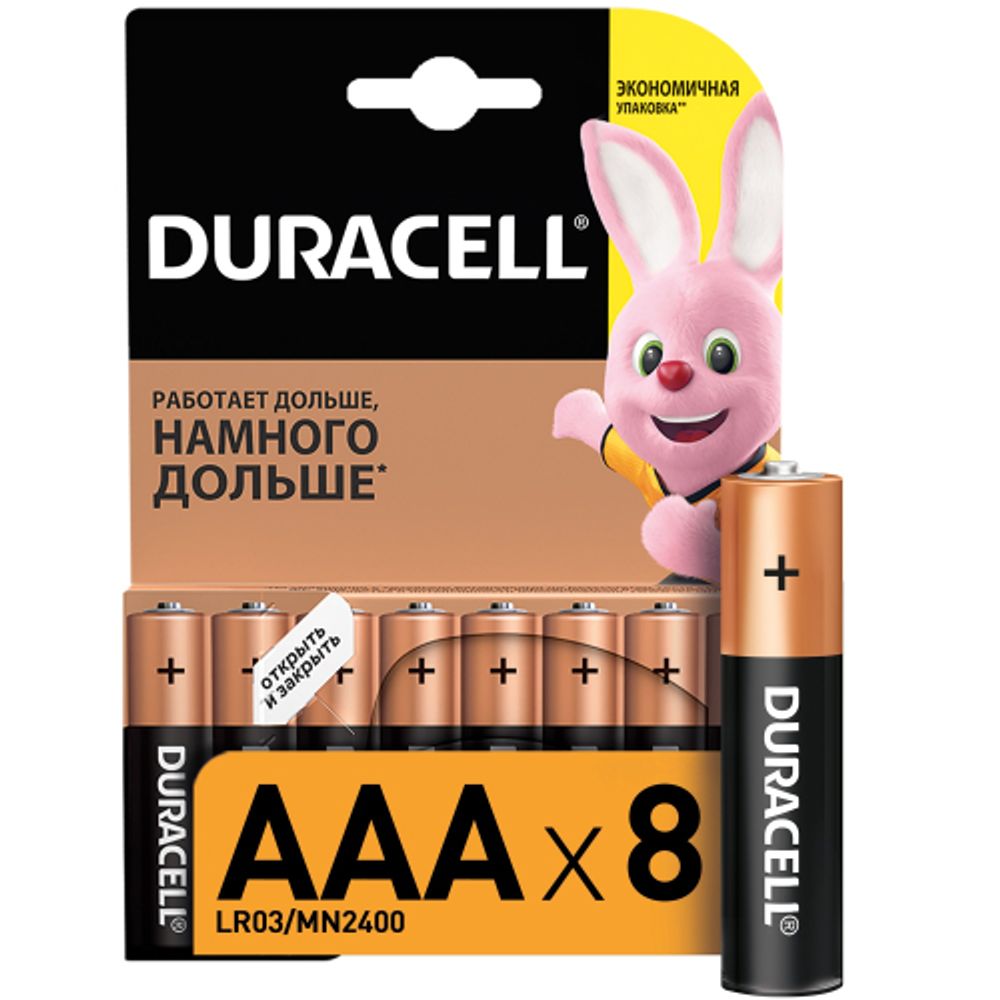 Duracell LR03-8BL BASIC | Батарейки Щелочные (Алкалиновые)
