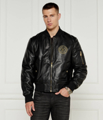 Кожаная куртка Versace Jeans Couture - черный(77GAVP06CPPS3)