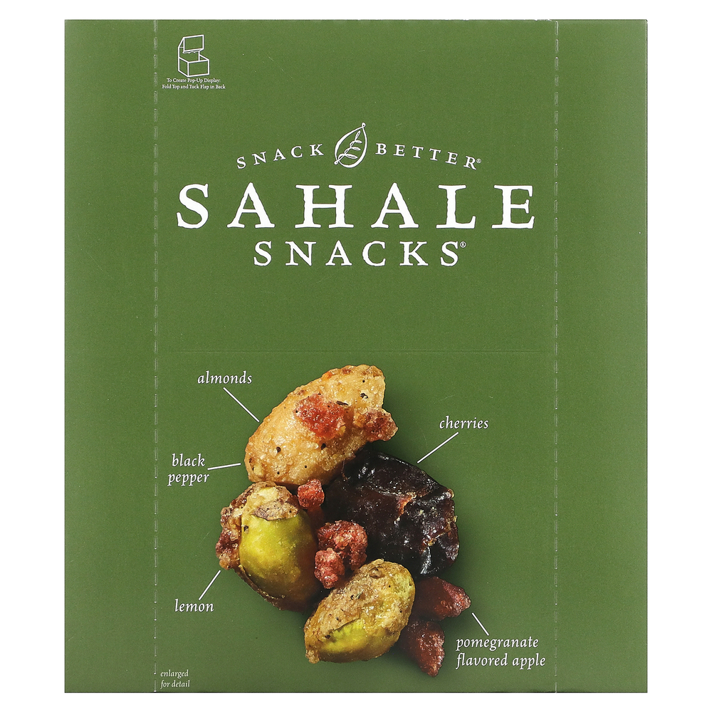 Sahale Snacks, Glazed Mix, фисташки со вкусом натурального граната, 9 пакетиков по 42,5 г (1,5 унции) каждый