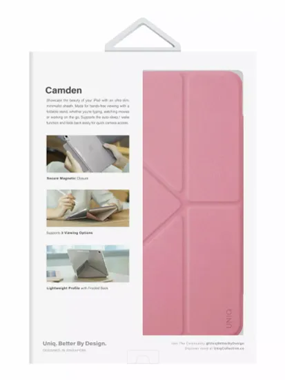 Uniq Чехол Uniq Camden для iPad 10.9 (2022 10th Gen), розовый