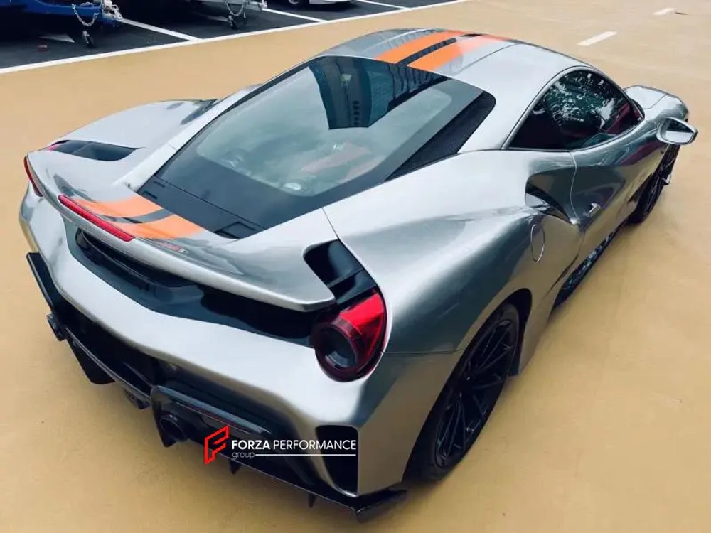 Карбоновый обвес переделка для Ferrari 488 2015-2020 переделка в Pista Феррари