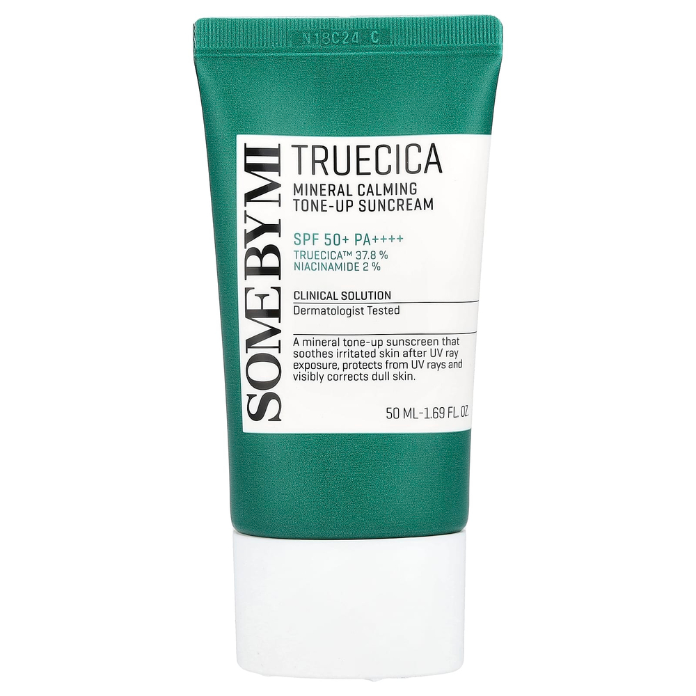 SOME BY MI, Truecica Mineral Calming, тонизирующее солнцезащитное средство, SPF 50+ PA ++++, 50 мл (1,69 жидк. унц.)