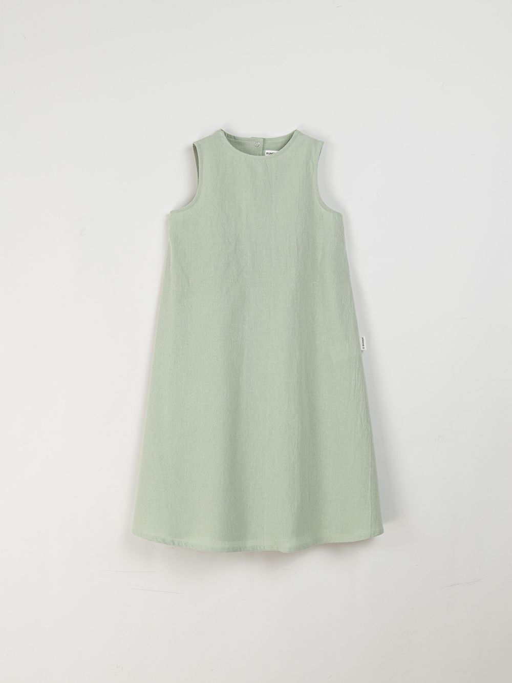 Платье хлопковое с открытой спиной "Шалфей" 7+