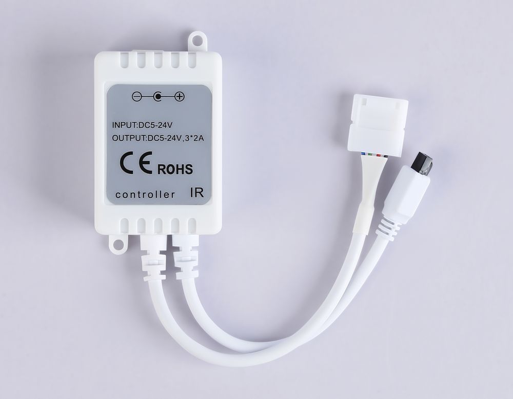 Ambrella Контроллер для светодиодных лент RGB с инфракрасным пультом 6A 12V 72W/ 24V 144W GS11201 LED Strip GS11201