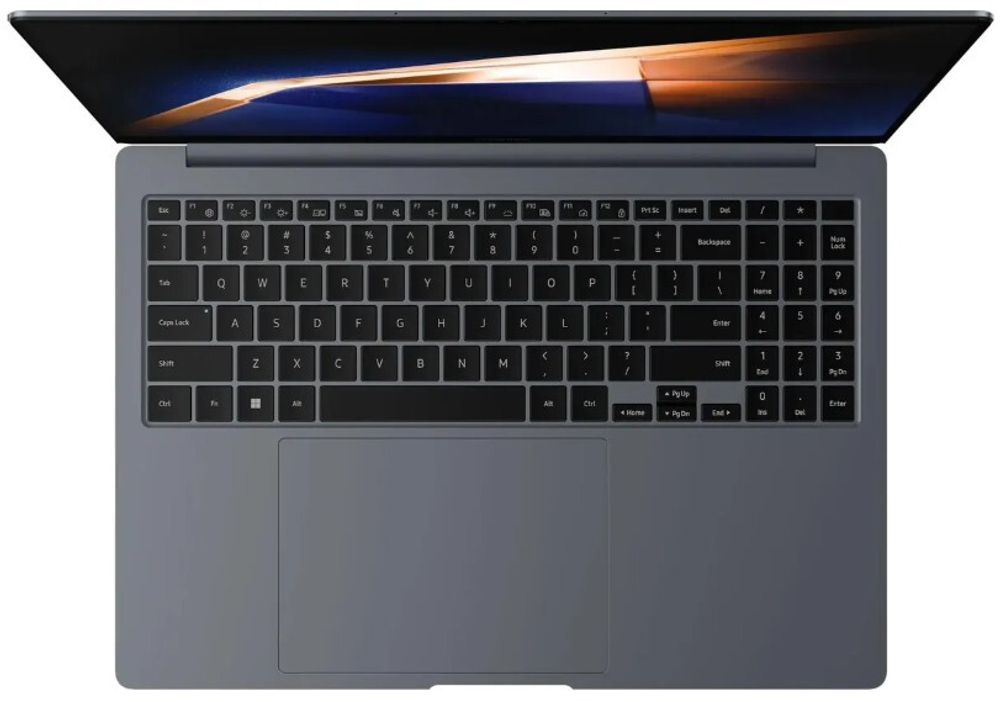 Ноутбук  Samsung Galaxy Book 4 Pro 16 ", Core Ultra 7, 16 Гб RAM, 1 Тб SSD, Arc A370M, Серый