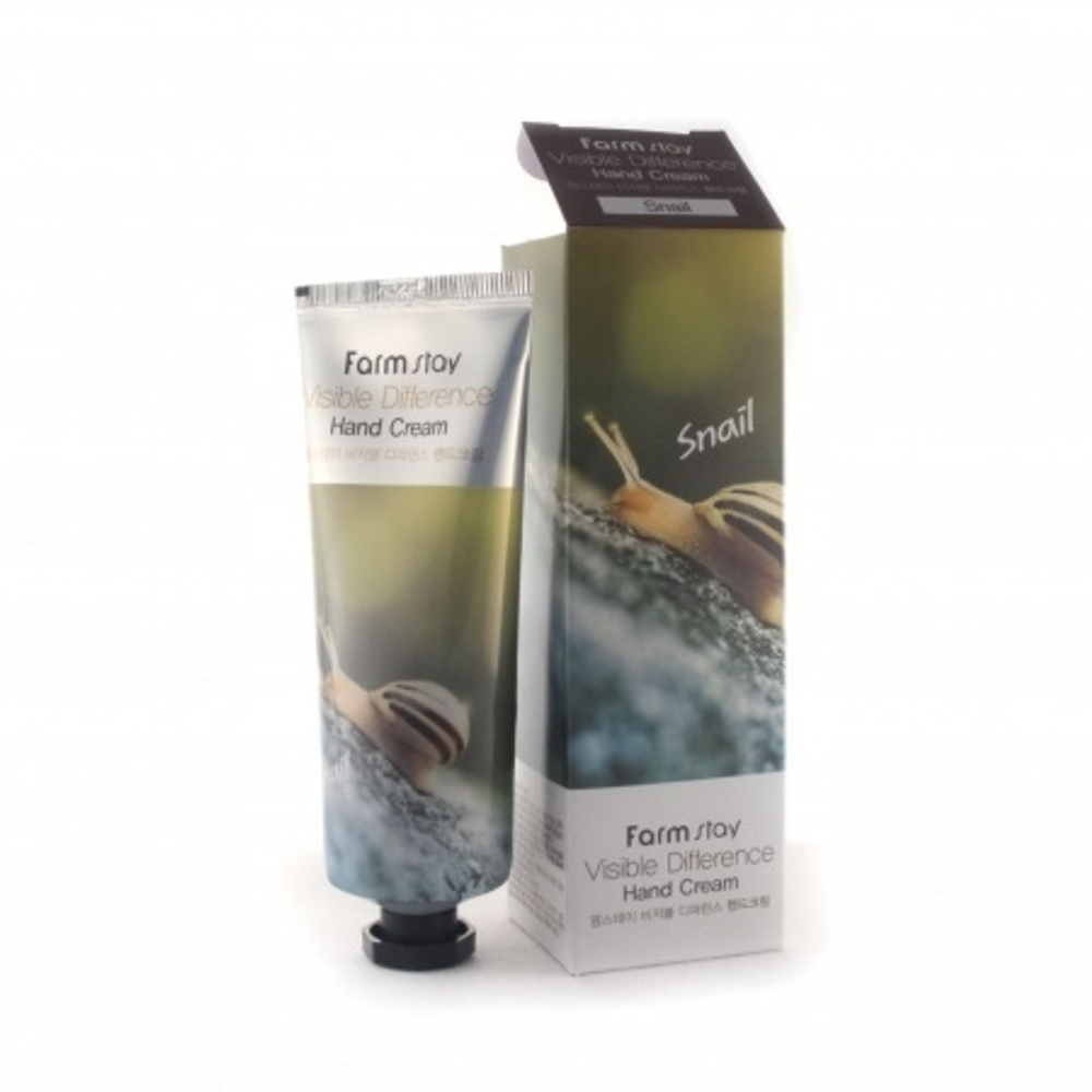 Крем для рук с экстрактом улитки FarmStay Visible Difference Hand Cream Snail 100мл