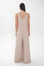 Комбинезон Alexandra Talalay на лямках AO003 персиковый