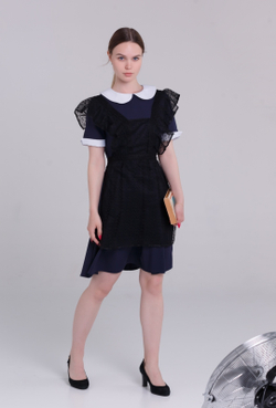 Фартук школьный белый для девочки последний звонок выпускной