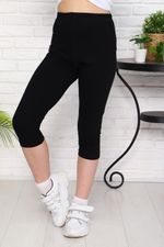 Лосины Черные укороченные плотные детские Натали (Акция)