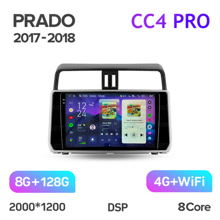 Teyes CC4 Pro 10,2" для Toyota Land Cruiser Prado 2017-2018