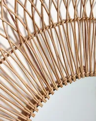 Зеркало из ротанга Viviana Ø110 см