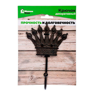 BLUMEN HAUS Крючок "Корона" декоративный 10*17*4.5 см 66058