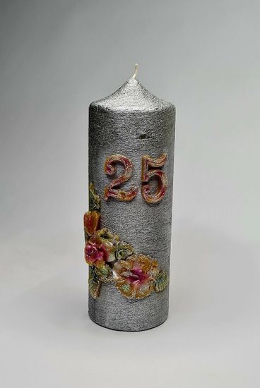 Свеча "25", 18,5*7