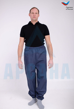 Брюки ортопедические "Эконом" с молниями по бокам. Размер (56-58).