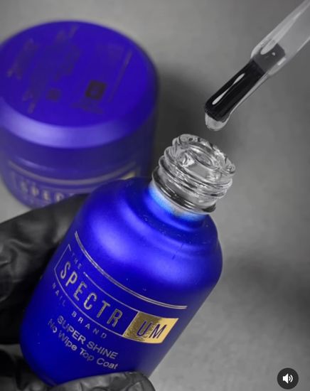 Топ без липкого слоя Spectrum Super Shine No Wipe Top Coat 15 мл.
