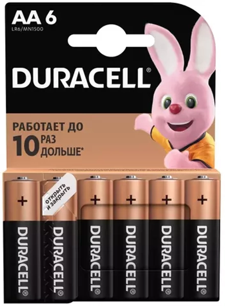 Батарейка Duracell AA-1,5 В MN1500 1шт