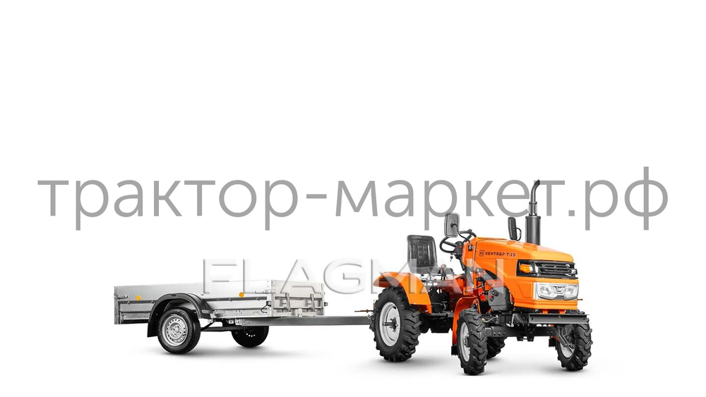 Прицеп Flagman | Флагман ПТТ — 0,5-0,7 с ПТС к мини-трактору (универсальный)