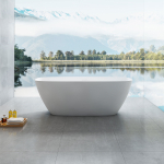 Ванна Solid Surface Vincea VBT-6S02MW, 1700*720*550, белый мат., слив-перелив в комплекте