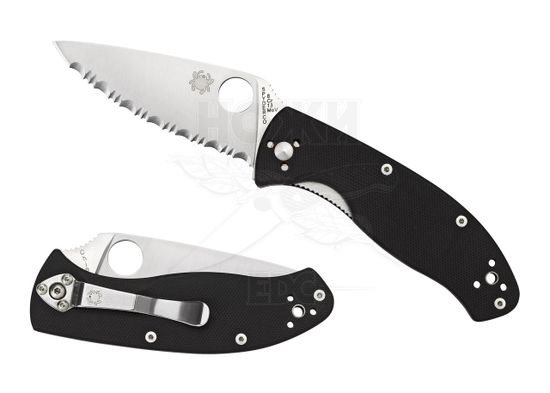 Складной нож Spyderco Tenacious C122GS c клинком из стали 8Cr13MoV, рукоять G10