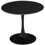 Стол керамический LA ALTA ARIEL-1K SQT-1K черный D90, каркас черный