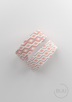 Схема PEYOTE, Схема браслета мозаичное плетение, узор из Miyuki Delica 11/0, файл PDF, №151