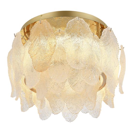 SL6135.202.01 Светильник потолочный ST-Luce золото/прозрачный, янтарный LED 1*20W 3000K LIGHTSOME