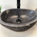 Раковина из речного камня RS-66029 43х33х15 из натурального камня