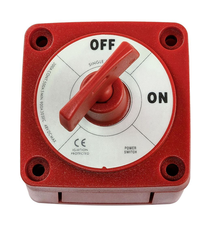 Выключатель массы "OFF-ON" (1 АКБ) 300 А, Marine Rocket