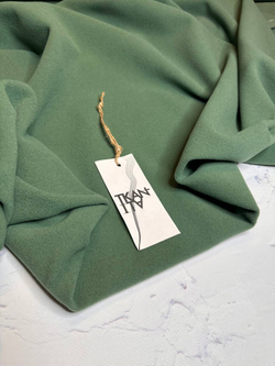 Пальтовая однотонная шерсть с кашемиром (Alta Moda для Valentino, 85%шерсть/15%кашемир, Зеленые глаза, 500 гр/м2, 150)