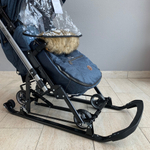 Санки - коляска JOY EVERY DAY синий NIKA арт. J1/2