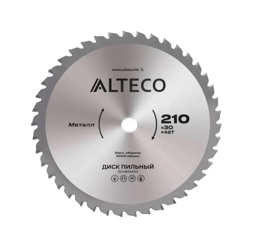 Диск пильный по металлу ALTECO 210x30x42T 83052