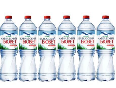 Кавказский Бювет "ГАЗ" 1,5 л. ПЭТ. (6 шт. в упаковке)
