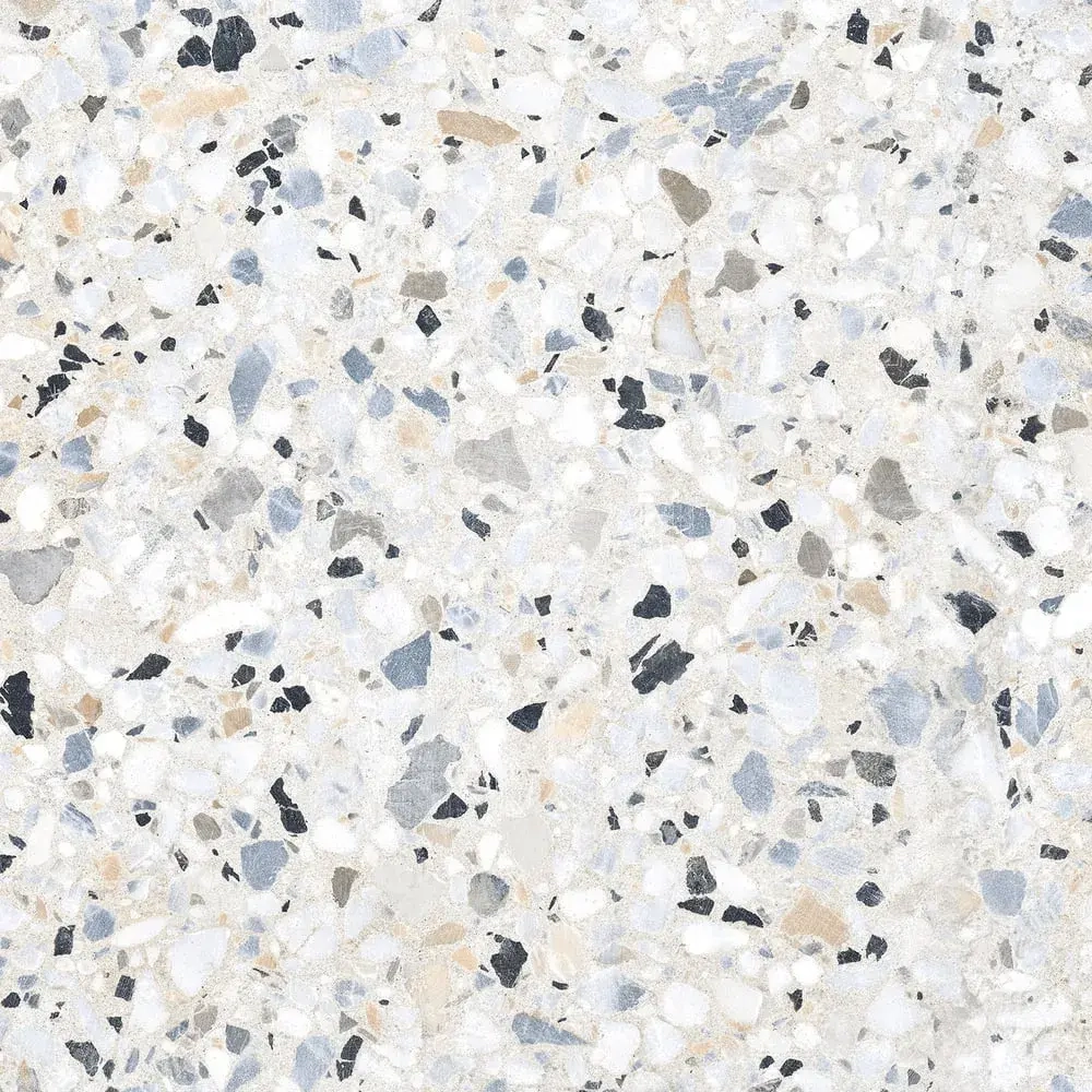 Керамогранит Alma Ceramica GFA57TRZ07L Terrazzo 57x57 белый лаппатированный под камень