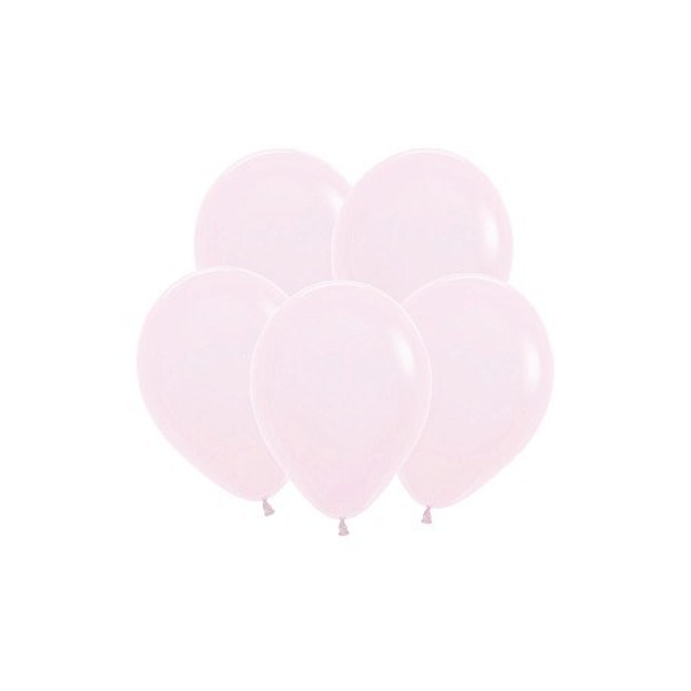 S Пастель Матовый 5 Нежно-розовый / Pink / 100 шт. /, Латексный шар +