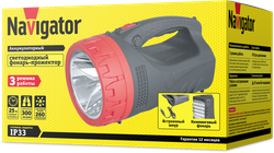 Фонарь Navigator 71 598 NPT-SP16-ACCU Прож/кемп 5Вт+25LED, 230лм, АКБ 4Ач