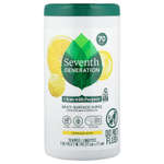 Seventh Generation, Салфетки с разными поверхностями, лимонная цедра, 70 салфеток