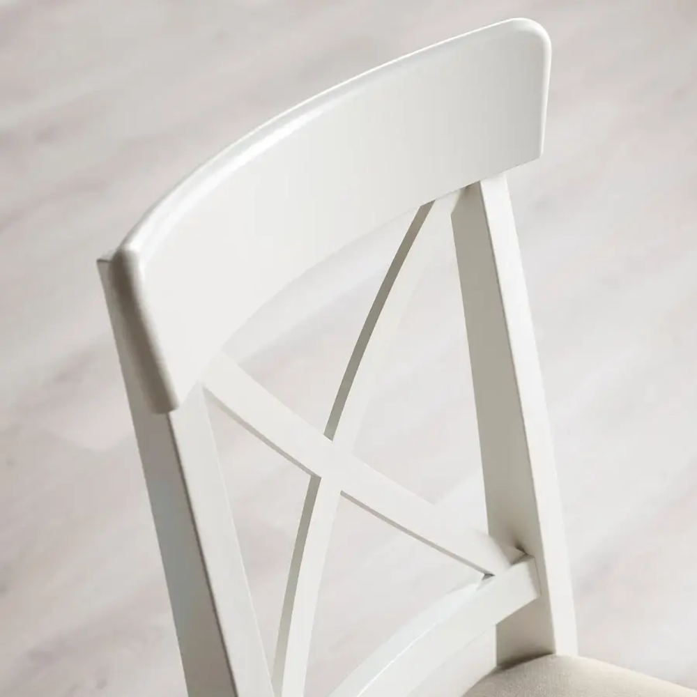 Обеденный набор - INGATORP/INGOLF IKEA/ИНГАТОРП/ИНГОЛЬФ ИКЕА, 155х87х74 см, белый