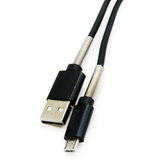 Кабель USB - Micro Spring (черный) 1м
