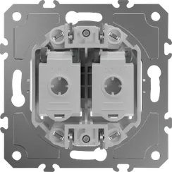 Donel D16  Механизм розетки RJ45 + RJ45 (двойная) cat.6/ClassE-8/8