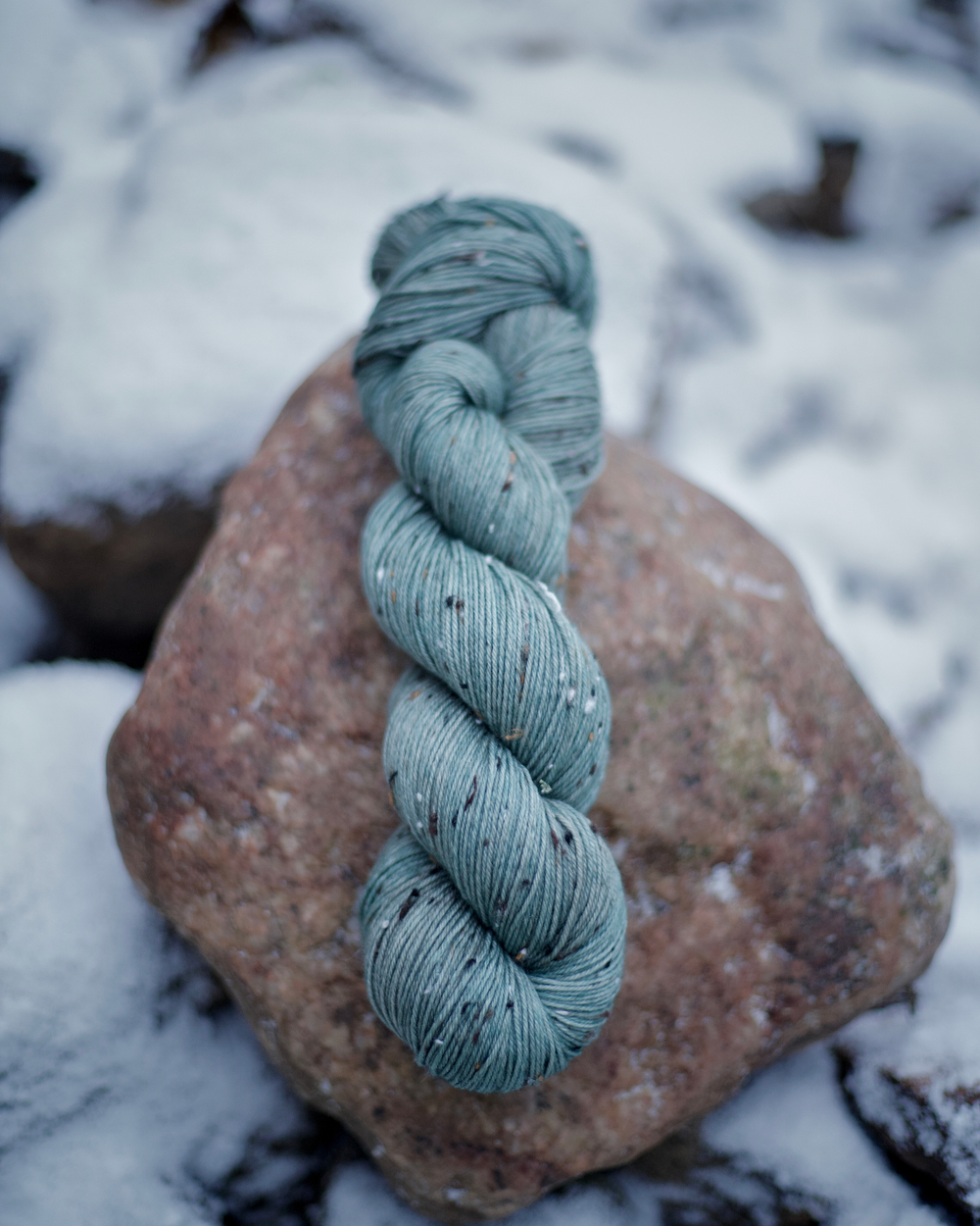 Предзаказ носочный твид "Серо-голубой"